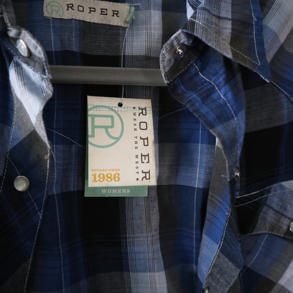 NWT Roper Longsleeve Snap Button Western Shirt - Picture 12 of 16